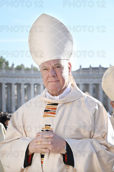 Gerhard Ludwig Muller attend a Holy Mass led by Pope Francis with the new Cardinals at the opening of the XVI Ordinary General Assembly of the Synod of Bishops in Saint Peter's Square, Vatican City, 04 October 2023., Credit:Maria Laura Antonelli / Avalon