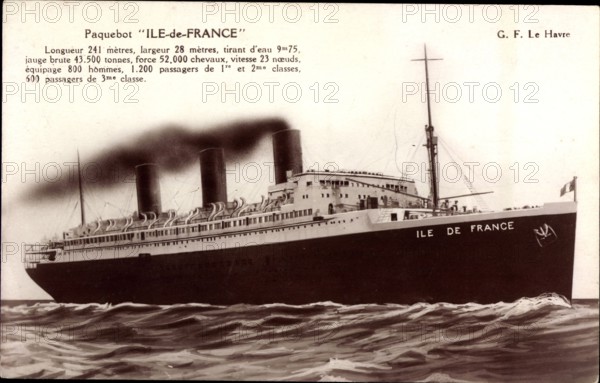 Paquebot "Ile de France"