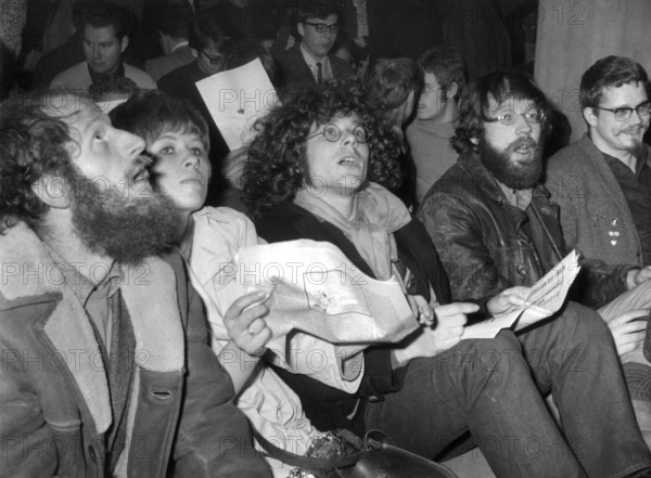 Dieter Kunzelmann, Antje Krüger, Rainer Langhans und Fritz Teufel