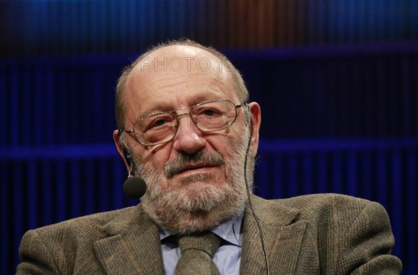 November 30, 2015 - Berlin: Umberto Eco at a reading of his novel "Numero Zero", Haus des Rundfunks.