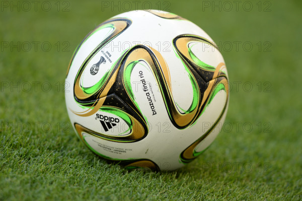 Adidas Final Spielball BRAZUCA , Deutschland (GER))-Argentinien (ARG) 1-0 n.V Finale,Final,Spiel 64, am 13.07.2014 in Rio de Janeiro. Fussball Weltmeisterschaft 2014 in Brasilien vom 12.06. - 13.07.2014.