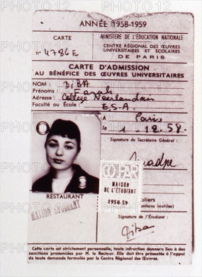 Farah Diba, Paris 1959