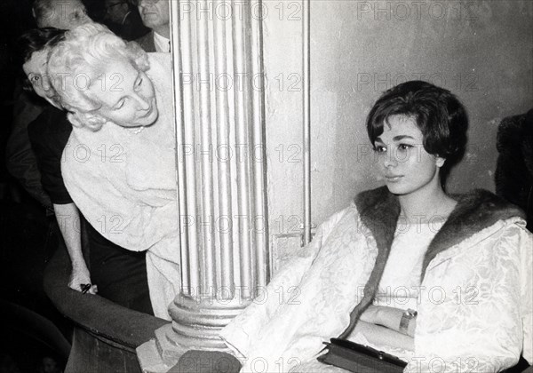 Farah Diba is engaged to the Shah of Iran, Mohammed Reza Pahlavi. An evening at the Paris Opera House.