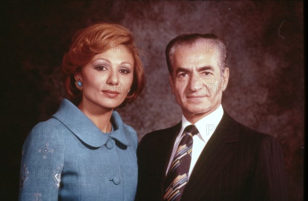 Mohammed Reza Shah Pahlavi et Farah Pahlavi