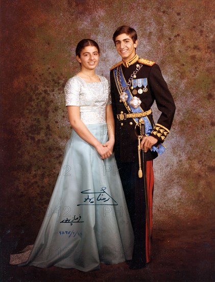 Reza Pahlavi et sa soeur Fahranaz (1978)