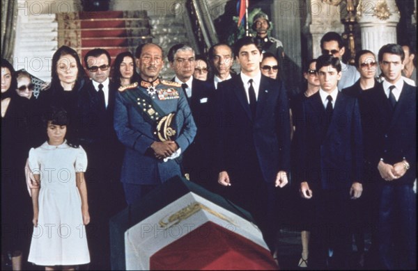 Les funérailles de Mohammed Reza Shah Pahlavi,  
1980, Le Caire