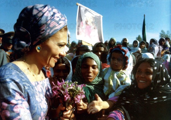 Farah Pahlavi en visite