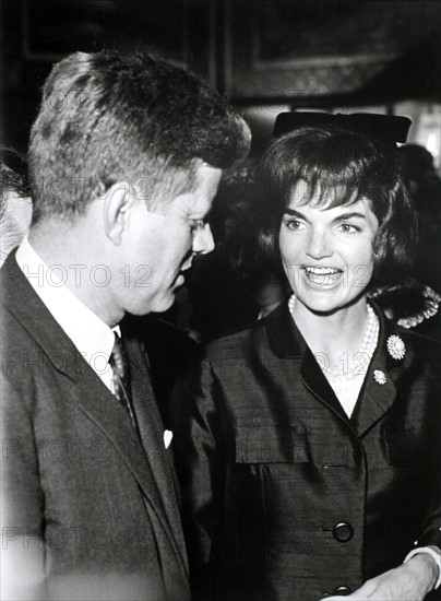 Jackie and John Fitzgerald Kennedy