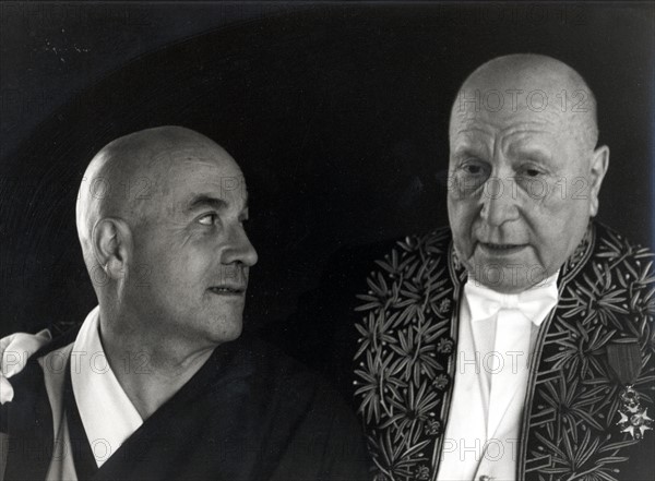 Jean-François Revel et son fils Matthieu Ricard