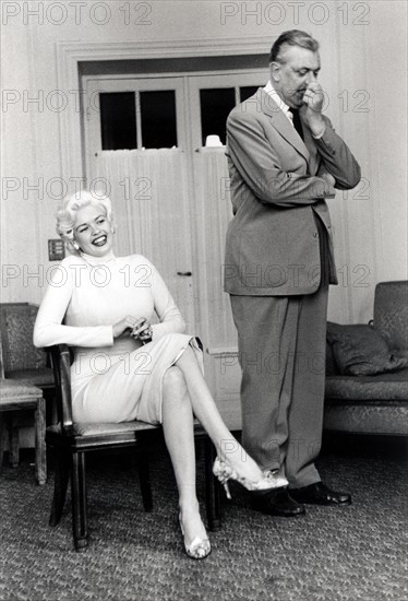 Jacques Tati et Jayne Mansfield (9 mai 1958)