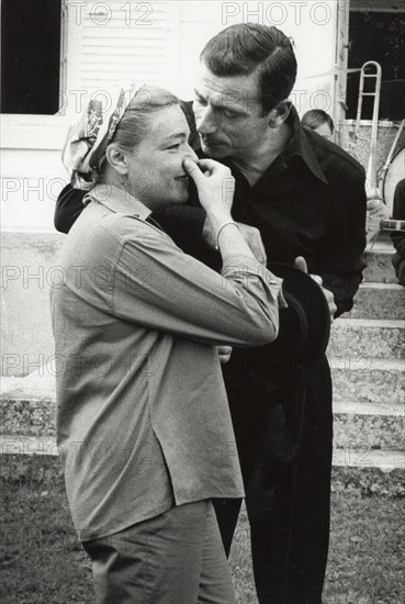 Simone Signoret and Yves Montand