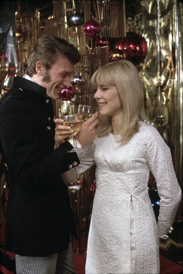 Johnny Hallyday and Sylvie Vartan (December 1, 1966)