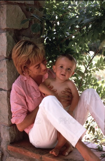 Françoise Sagan et son fils Denis Westhoff