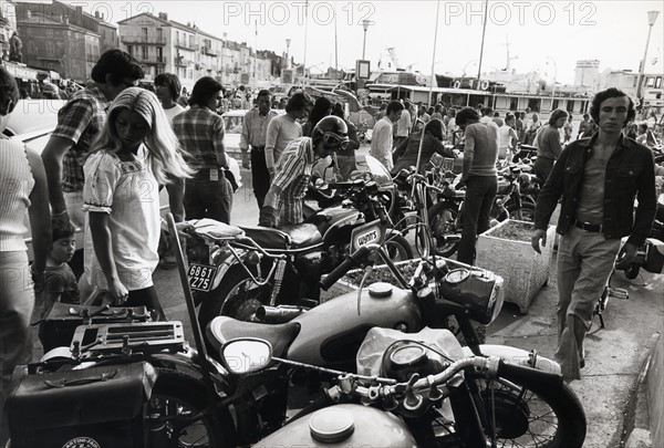 Rassemblement de motos à Saint-Tropez