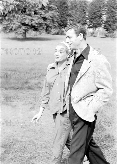 Yves Montand and Simone Signoret