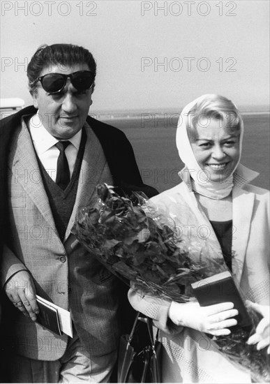 Federico Fellini et Giulietta Masina (1958)