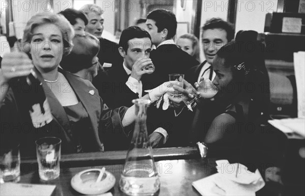 Simone Signoret et François Truffaut  (1959)