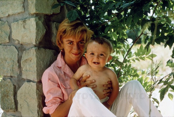 Françoise Sagan and her son Denis Westhoff