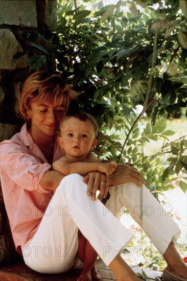 Françoise Sagan and her son Denis Westhoff