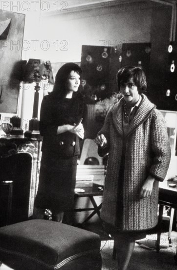 Françoise Sagan et Juliette Gréco