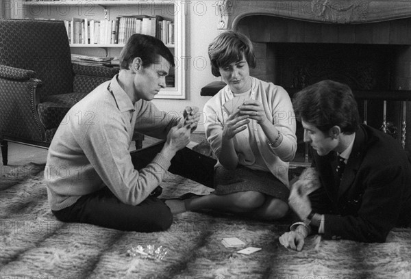 Françoise Sagan with her husband