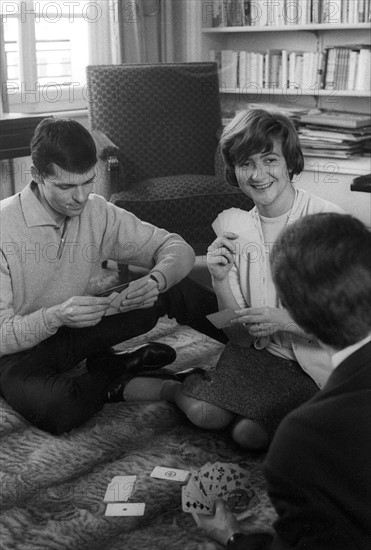 Françoise Sagan with her husband