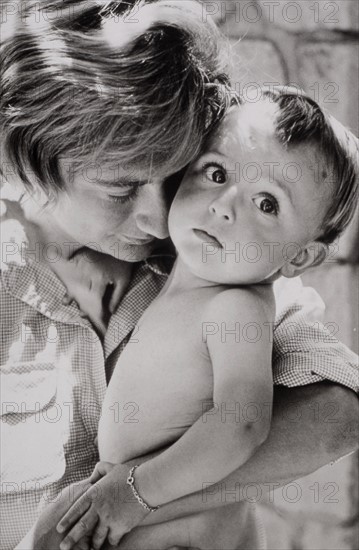 Françoise Sagan et son fils Denis Westhoff