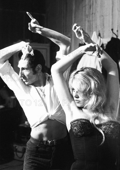 Brigitte Bardot during a flamenco lesson