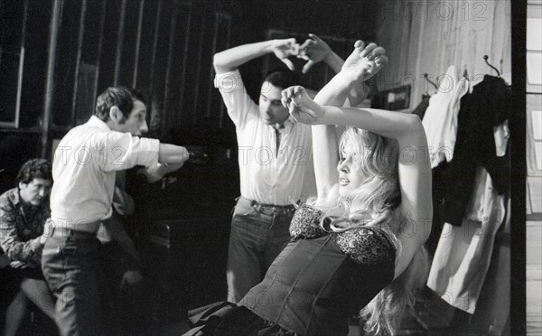 Brigitte Bardot during a flamenco lesson