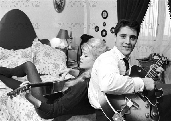 Brigitte Bardot and Sacha Distel