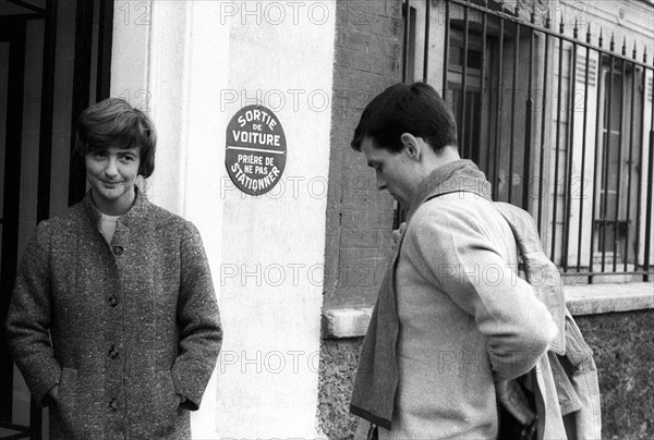 Françoise Sagan with her husband