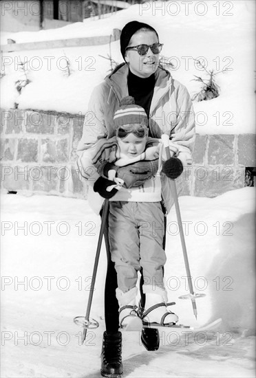 Grace and Albert of Monaco in Gstaad (1961)