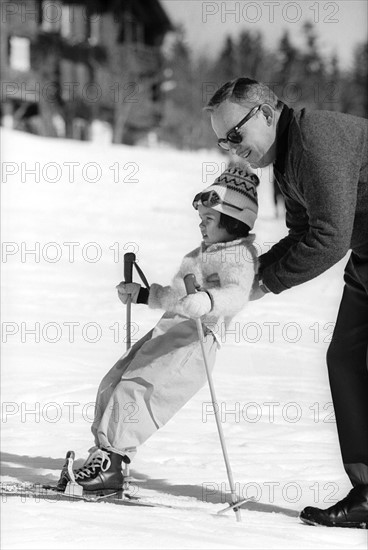 Rainier III and Caroline of Monaco in Gstaad (1961)