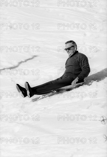 Rainier III of Monaco in Gstaad (1961)