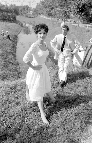 Jean-Paul Belmondo and Pascale Petit