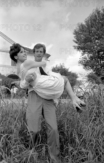 Jean-Paul Belmondo et Pascale Petit