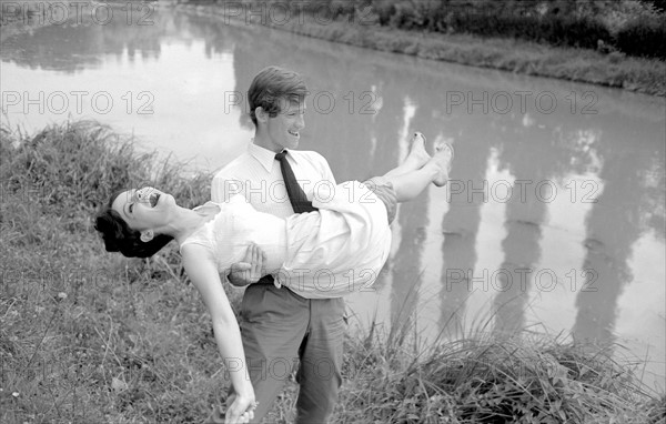 Jean-Paul Belmondo and Pascale Petit