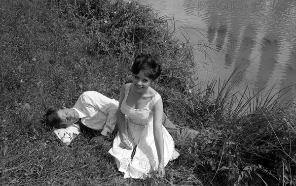 Jean-Paul Belmondo and Pascale Petit