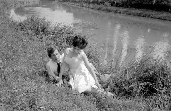 Jean-Paul Belmondo and Pascale Petit