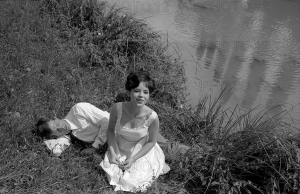 Jean-Paul Belmondo and Pascale Petit