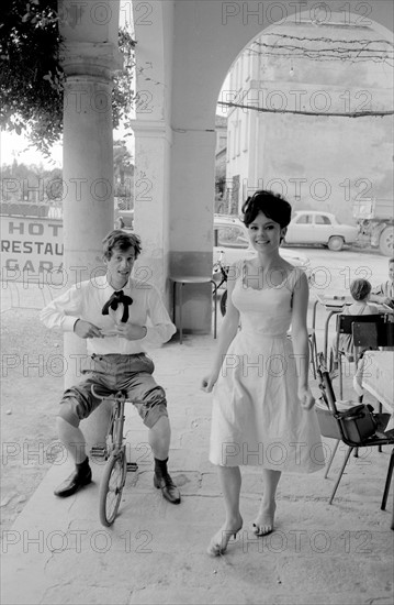 Jean-Paul Belmondo and Pascale Petit