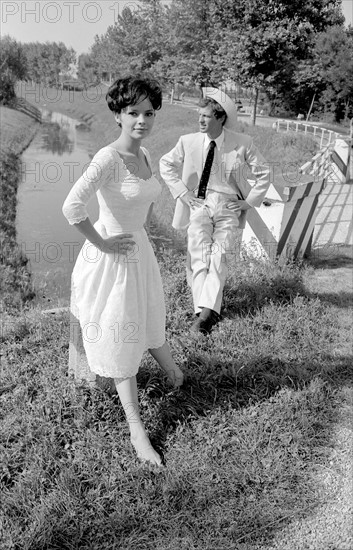 Jean-Paul Belmondo and Pascale Petit