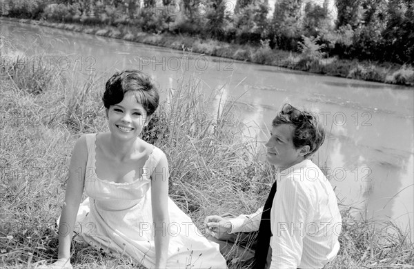 Jean-Paul Belmondo and Pascale Petit