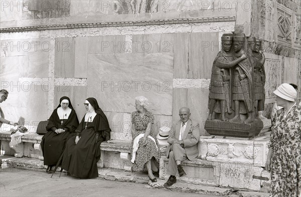 In front of Saint-Mark's Basilica in Venice