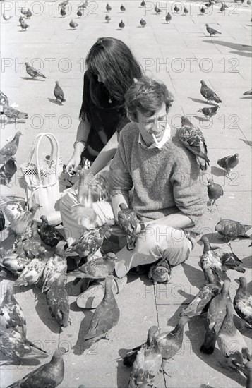 Jean-Paul Belmondo and Elodie Constantin