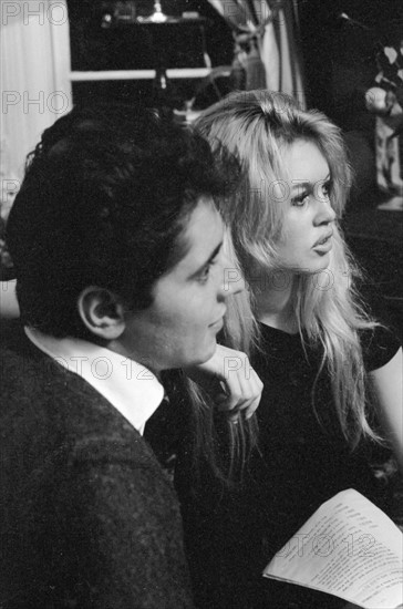 Brigitte Bardot and Sacha Distel (1958)