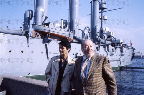 Bernard and Annabel Buffet in front of the Aurora