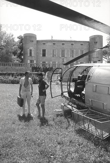 Bernard et Annabel Buffet au "Château l'Arc"