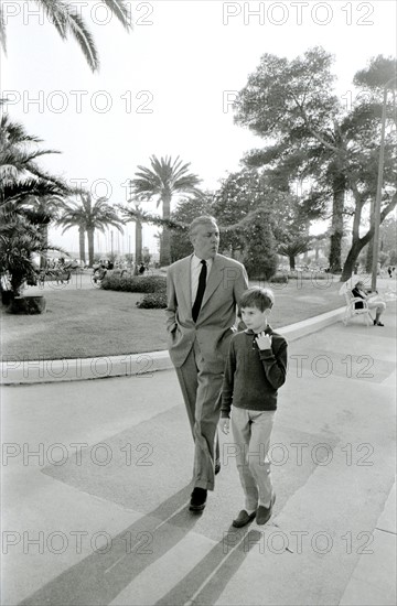 Jacques Tati and Alain Bécourt