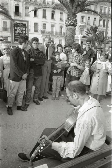 Jacques Tati and Alain Bécourt